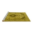 thumbnail image 2 of Ahgly Company Machine Washable Indoor Round Persian Yellow Traditional Area Rugs, 5' Round, 2 of 4