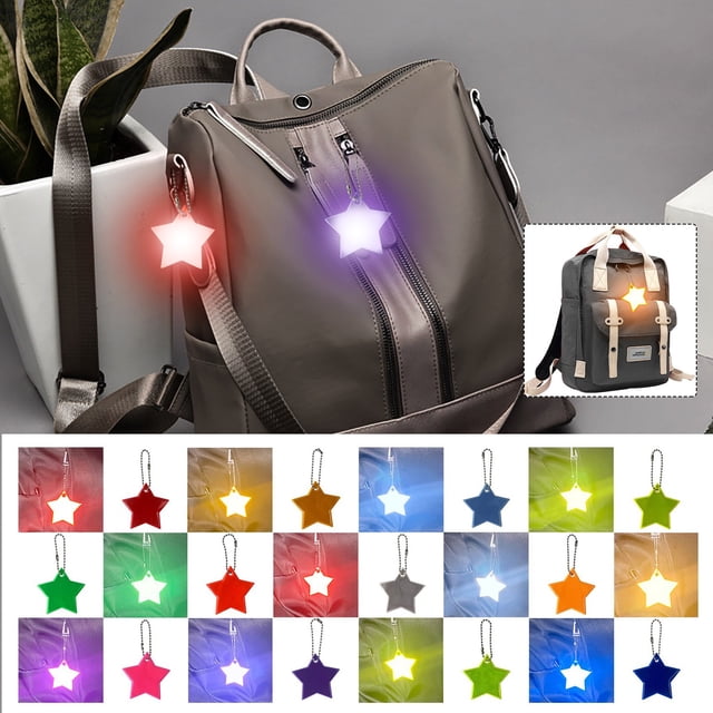Tira reflectante de estrella, colgante reflectante para mochila escolar, tira reflectante, 13 Uds.