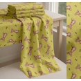 thumbnail image 6 of Soimoi Yellow Cotton Poplin Fabric Footprints & Mouse Kids Print Fabric by the Yard 42 Inch Wide, 6 of 7