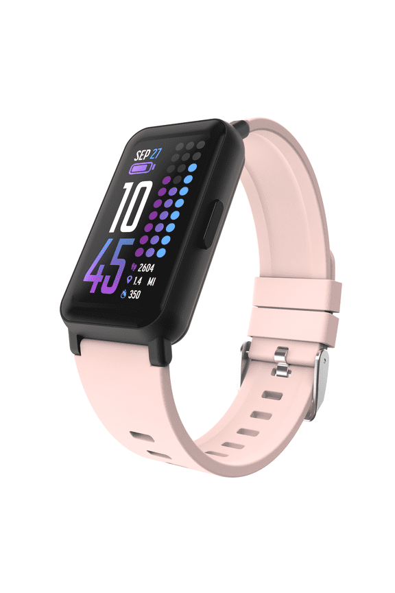 Restored iTouch Active 4 Unisex Adult Smartwatch Fitness Tracker, Blush (Refurbished)