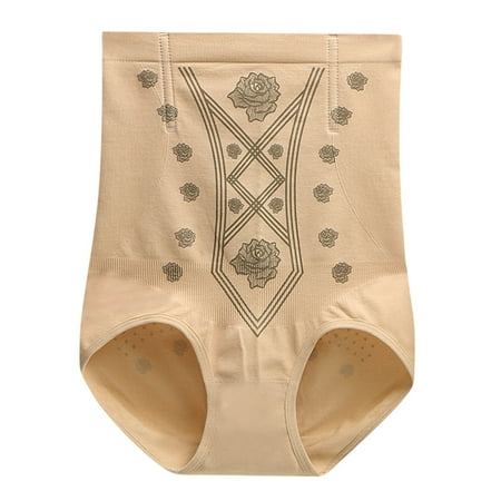 

Lovskoo Butt Lifter Panties Unique Fiber Restoration Shaper Fat Burning Tummy Control Underpants Beige