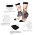thumbnail image 4 of Honeii Cute Mouse In Glasses Print Adult Socks,Crew Socks,Casual Calf Socks,Daily Wear Socks for Men & Women, Perfect for Sports, Casual and Everyday Use, 4 of 6
