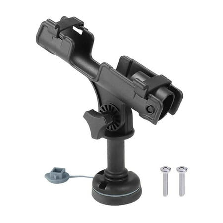 Black 360 Degree Swivel Fishing Rod Holder Seat Support Bracket for Kayak Rowing