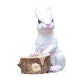 thumbnail image 3 of koolsoo Cartoon Flower Pot, Bunny Sculpture Bonsai Pot Flowerpot Rabbit Statue Container Wooden Stake, 3 of 9