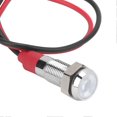 thumbnail image 2 of LED Metal Indicator 6mm Waterproof Signal Lamp for Pilot Car Truck Boat with Wire 6hite, 2 of 4