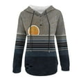 thumbnail image 3 of Sweat à Capuche d'Hiver pour Femmes, Pull de Mode Mi-Long, Blouse Ample Imprimée de Noël, Pull de Noël, Cardigan à Col Rond Chaud, 3 of 4