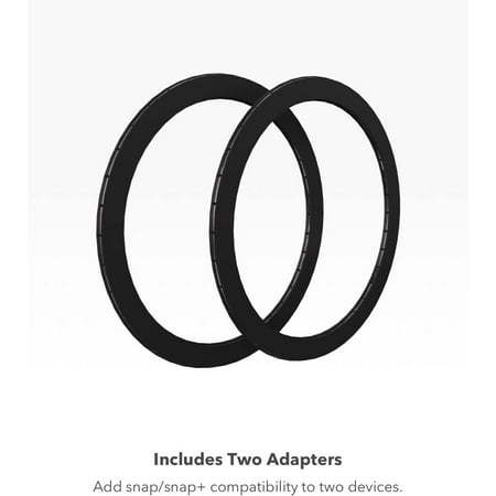 mophie - Snap Adapters for MagSafe Compatibility (2-Pack) - Black
