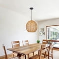 thumbnail image 5 of LittleGlovo Woven Globe Shape Pendant Light, 5 of 20