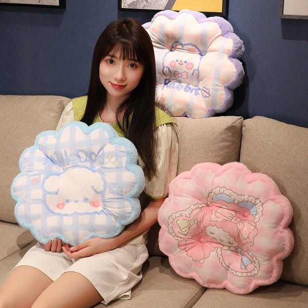 Cojín de asiento My Melody Cinnamoroll Sanrio Kawaii Anime para el hogar, alfombrilla suave de dibujos animados para dormitorio, regalos para niños