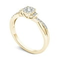 thumbnail image 2 of 1/4 Carat T.W. Diamond Criss-Cross Shank Cluster 10kt Yellow Gold Engagement Ring, 2 of 5