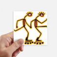thumbnail image 1 of Egypte Modèle de Patin à Roulettes Autocollant Carré Imperméable Autocollants Papier Peint Voiture Decal, 1 of 1