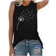 thumbnail image 2 of LIBRCLO Tank Tops for Women Crew Neck Sleeveless Printed Shirts Fashion Casual Summer Loose Blouses, 2 of 3