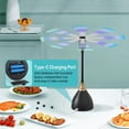 thumbnail image 4 of Fly Fans for Tables, Practical Fly Repellent Fan with Soft Blades, USB or Batteries Powered, Soundless and Portable Fly Fan Keeps Your Food Clean(3 Pack), 4 of 5