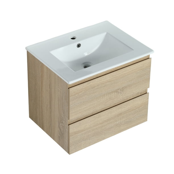 Modern Floating Bathroom Vanity 24 Inch,24x18