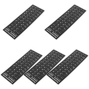 5 Sheets Stickers Keyboards Blacklig Pc Accesories Film Computer Accessories Letter Decals Paper