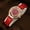 Red Watch, variant on 2025 Light Luxury Minimalist Belt Watch Women's Luxurious Quartz Watch