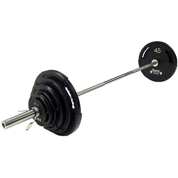 York Barbell 2898 G2 Dual Grip Thin Line Cast Iron Set- 300 lbs