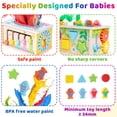 thumbnail image 3 of Caja de pañuelos de madera para bebés Toy Montessori, 6 en 1, Sensory, de 6 a 12 m, 3 of 7
