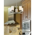 thumbnail image 3 of 3 Light Semi-Flush Mount In Fusion Style 15.75 Inches Wide By 10.88 Inches High-Brushed Nickel Finish Z-Lite 412Sf16, 3 of 3