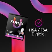 Kotex Absorbent Flat Panty Liners, Light, Extra Coverage, 76 Count