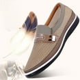 thumbnail image 3 of iOPQO Men's casual shoes Soft Casual Hollow Shoes Summer Shoes Slip On Breathable Men's Mesh Bottom Shoes Men's Casual Shoes 1133 FASHION Men's Summer Hollow Beige 39, 3 of 7
