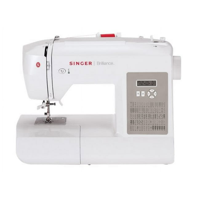 Singer Brilliance 6180 - Sewing machine - 80 stitches - 6 one-step buttonholes - LCD display