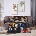 thumbnail image 4 of Blanket Finn Wolfhard Soft and Comfortable Wool Fleece Throw Blankets Gift for Home Decoration Sofa Office car Camping Yoga Travel Home Decoration Cozy Plush Beach, 4 of 6