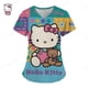 thumbnail image 2 of Uniforme de enfermera con estampado de Hello Kitty para mujer, Blusa de manga corta con dibujos animados para trabajo, uniforme médico, Top Y2K, 2 of 4