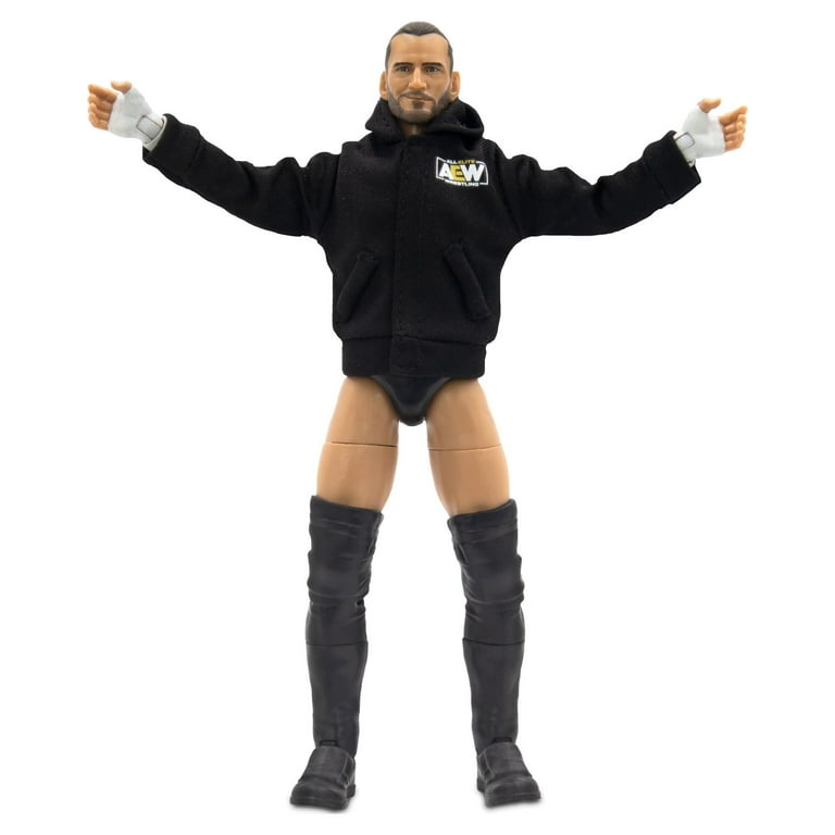 AEW Unrivaled 6-inch Articulated CM Punk Toy Figure with
