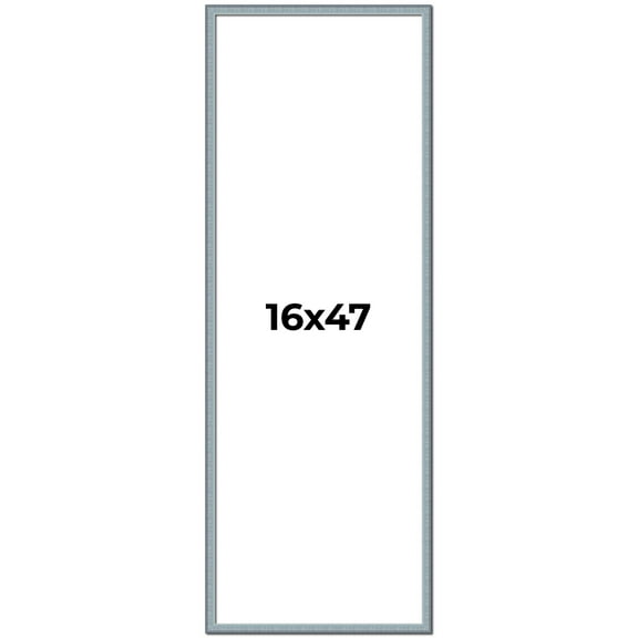 16x47 Frame Rustic Sky Blue Solid Wood Picture Frame | 0.75 Inch Moulding Width |Includes UV