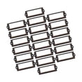 thumbnail image 1 of 2x 20 Piezas Portaetiquetas de Archivo Marco de Metal Etiqueta de Cajón Etiqueta de Tarjeta de Nombre para Caja de Cajón de Oficina en Casa 2 piezas, 1 of 9