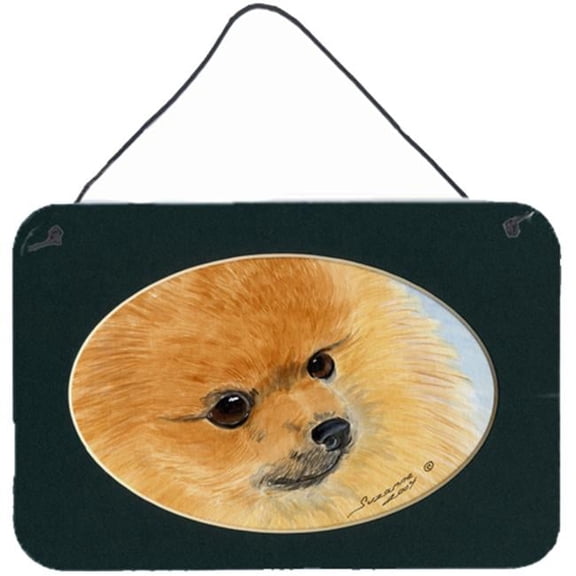 Pomeranian Indoor Aluminium Metal Wall Or Door Hanging Prints