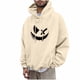 thumbnail image 2 of Sudadera con capucha para mujer, estampada, cuello redondo, manga larga, sudadera con capucha, camiseta, blusa, blusa de poliéster para hombre, 2 of 5