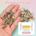 thumbnail image 3 of Uxcell 1800-Pack Cuentas Bugle, Cuentas de Vidrio de Tubo de Bordado de 2x4mm para Manualidades DIY/Pulseras/Collares Dorado, 3 of 7