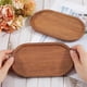 thumbnail image 3 of Bandeja de madera ovalada de 2 piezas, platos de madera para servir, bandeja rústica, bandeja decorativa otomana para mostrador de baño., 3 of 9