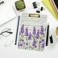 thumbnail image 7 of FMSHPON Purple Lavender White Wooden Board Clipboard Hardboard Wood Nursing Clip Board and Pull for Standard A4 Letter 13x9 inches, 7 of 7