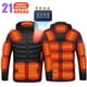 thumbnail image 2 of 19/21 ZONAS DE CALEFACCIÓN Chaquetas calefactoras USB para hombre y mujer, parkas calefactables de invierno, chaquetas calefactables eléctricas, chaquetas impermeables cálidas, 2 of 5