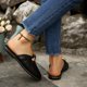 thumbnail image 4 of Zapatos Casuales de las Mujeres de Moda Malla Redonda Del Dedo Del Pie Más Tamaño Transpirable Zapatillas de Playa Planas Zapatos de Verano de las Mujeres de Moda Cómodo Estilo Primavera / Verano, 4 of 9