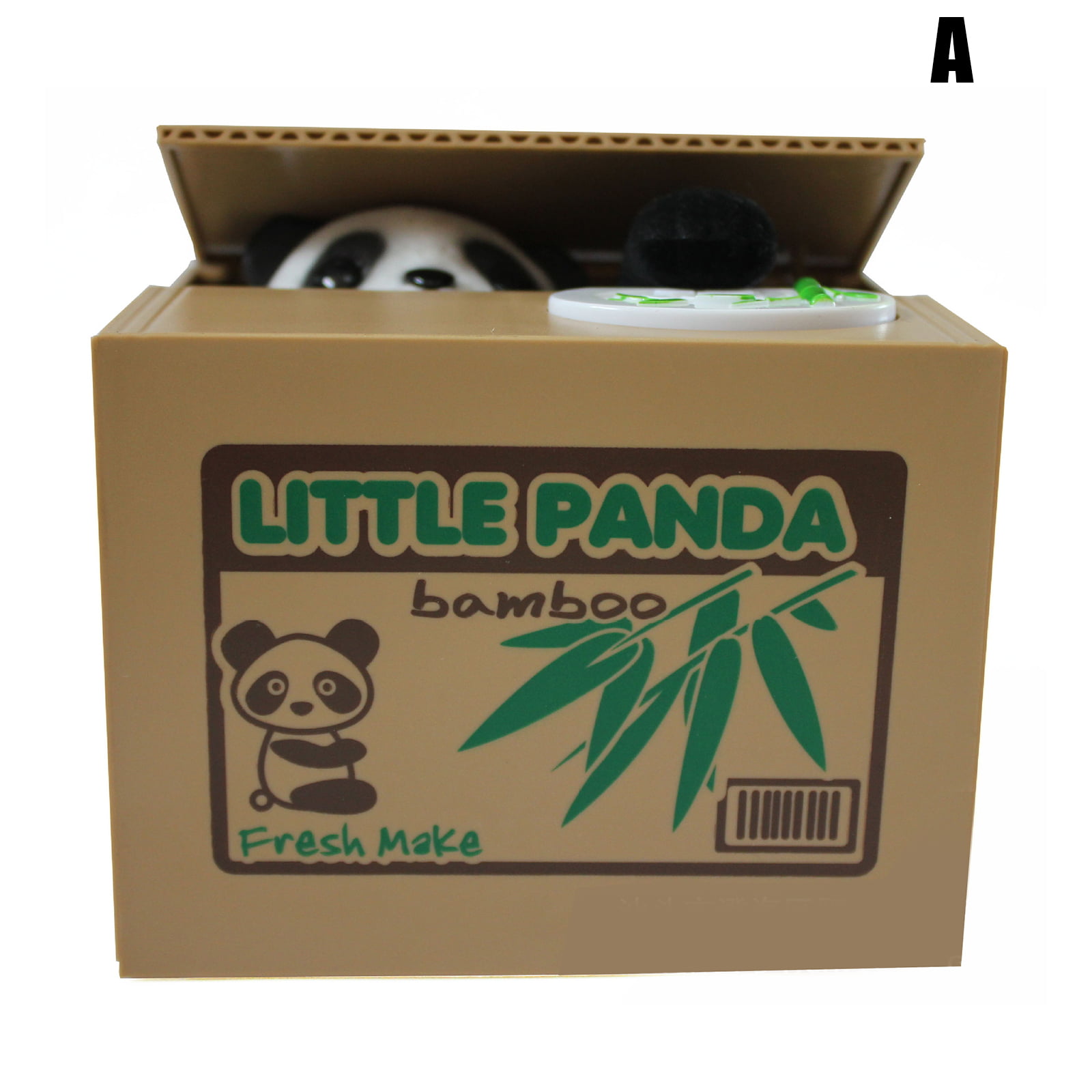 Piggy Bank Panda Kitten Style Steal Money Coin Box Pot Storage Kids Children 