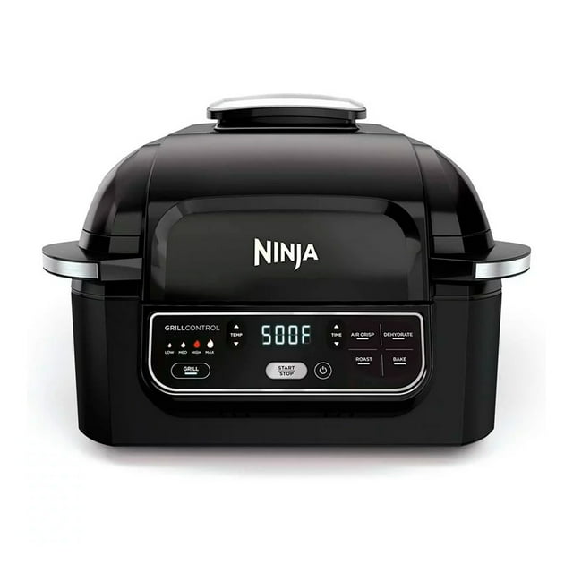 Freidora ninja parrilla de interior con freír de aire