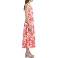 thumbnail image 3 of Social Standard Women's 3 Tier Smocked Back Tied Maxi Sundress (Coral, XL), 3 of 3
