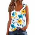 thumbnail image 2 of QUNYINEY Floral Tank Tops for Women 2025 Camisole Sleeveless V Neck Casual Shirts Going Out Loose Summer Tank Tops, 2 of 5