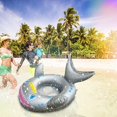 thumbnail image 3 of POINTERTECK Shark Swimming Ring Thickened PVC Children‘s Swimming Ring, 3 of 6