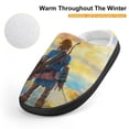 thumbnail image 4 of Game The Legend of Zelda Breath of The Wild Soft Plush Slippers for Boys Girls Winter Warm Cotton Slippers with Rubber Sole Non-Slip Kid's Slip on Shoes Fluffy House Slippers For Indoor And Outdoor, 4 of 8