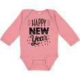 thumbnail image 3 of Inktastic Happy New Year in Hand Lettering Boys or Girls Long Sleeve Baby Bodysuit, 3 of 5
