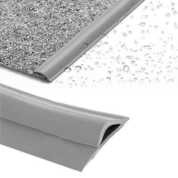 Floor Transition Strip,QZS Portable Waterproof Edging for Rugs,1pack Durable Carpet Edge Trim Strip for Home,Office,Gray