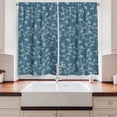 thumbnail image 2 of Ambesonne Floral Kitchen Curtains, Twiggy Spring Petal Blue, 55"x39", Pale Green Slate Blue, 2 of 3