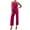 Hot Pink, variant on Strapless Jumpsuits for Women Dressy Sleeveless Bandeau Formal Romper One Piece Straight Leg Suit Pants