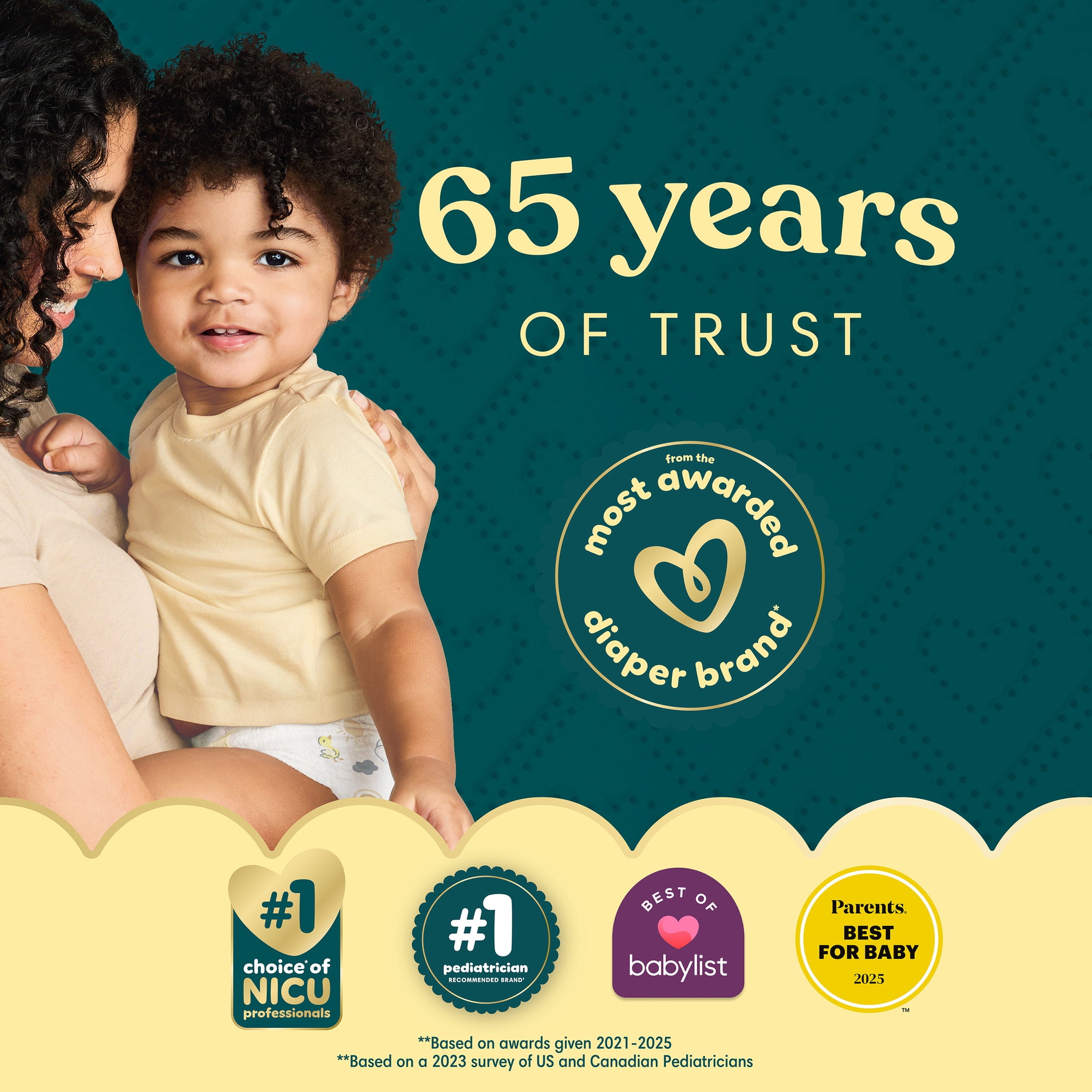 Pampers Gift Set, Diapers, Wipes, and Milestone Gifts