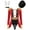 Red, variant on YiZYiF Womens Circus Ringmaster Long Sleeve Allover Sequin Bodysuit Tassel Leotard Halloween Costume Black 4XL